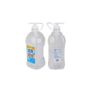 Two large pump-top bottles of hand sanitizer on a white background.