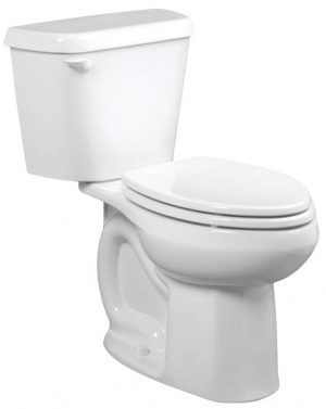 White ceramic toilet isolated on a white background.