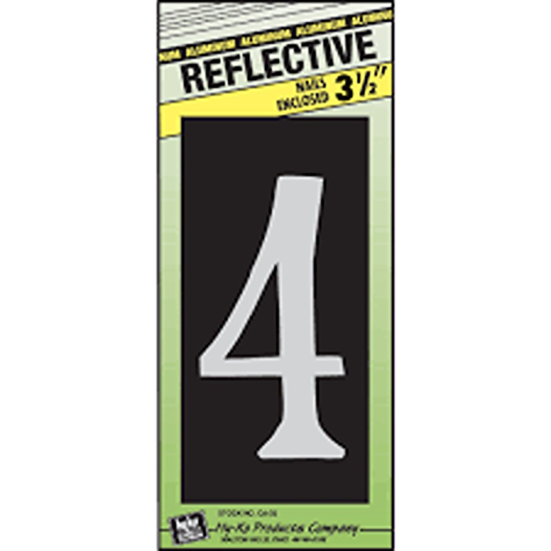HOUSE NUMBER 3-1/2" #4