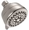 Chrome showerhead with multiple nozzles.