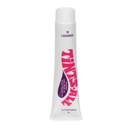 A white tube of Lavender hand cream with pink and purple label.