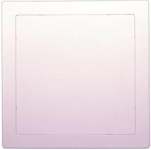 White blank square frame on a pale background.