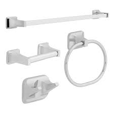CHROME BATHROOM KIT4PC