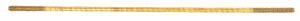 Long, golden metal rod with threaded ends on a white background.
