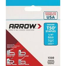 STAPLE 1/4" 1250PK