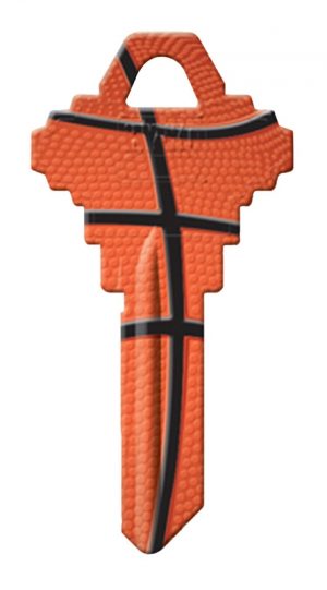 Orange textured basketball jersey in the shape of a cross.
