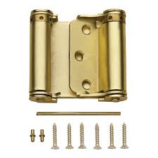 SAT BRS DBL SPRING HINGE 3"