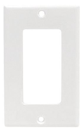 PLATE 1GANG DECORA WHITE