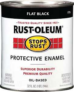 RUSTOLEUM FLAT BLACK QT.