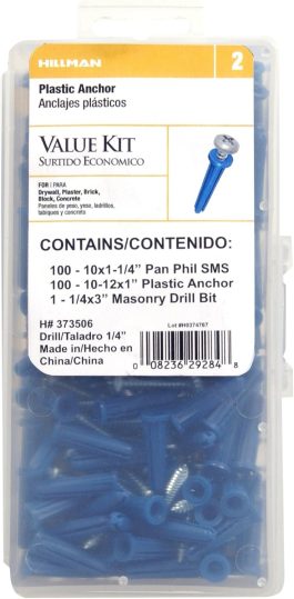 PLASTIC ANCHOR KIT 201 PC