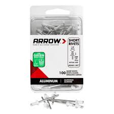 RIVET 1/8X1/8 SH.ALUM 100/PK