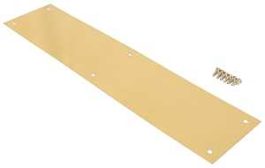 PUSH PLATE BRASS 3"X12"POL.BRS