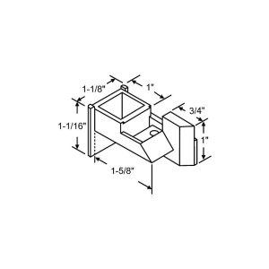 WINDOW SASH GUIDE BLACK 60-666