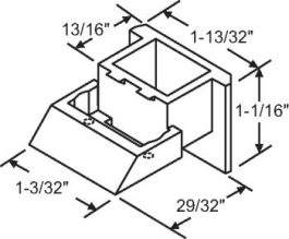 WINDOW SASH GUIDE BLACK 60-646