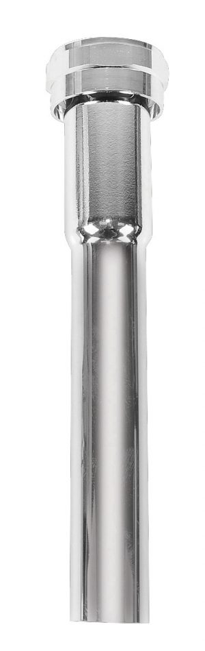 A shiny metal ratchet socket extension tool isolated on a white background.