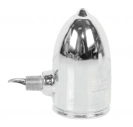 A chrome-plated industrial steam iron water sprayer on a white background.