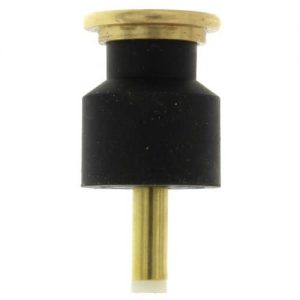 Isolated car engine coolant temperature sensor on a white background.