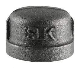 Close-up of a metal socket wrench head with the marking 'SK' engraved on its side.