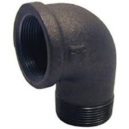 ELBOW ST BLACK 90 3/8"