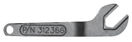 A single open-ended wrench with the part number 312386 displayed on its handle.