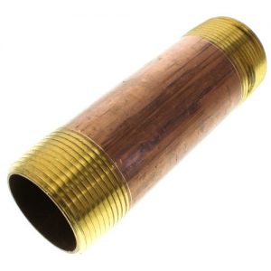 A cylindrical brass antique spyglass with extended segments, isolated on a white background.