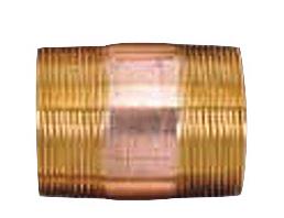 A zoomed-in photo of a shiny, ribbed copper pipe fitting.