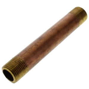 Antique brass spyglass telescope isolated on a white background.