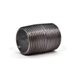 A metal slinky toy collapsed and lying on its side on a white background.