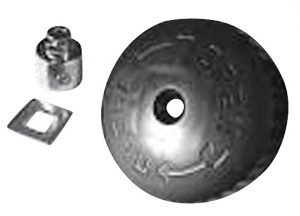 Three ancient Chinese artifacts: a small bell, a square hole coin, and a piece of jade.