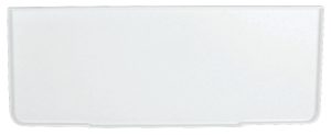 White rectangular blank lid or tray isolated on a light background.