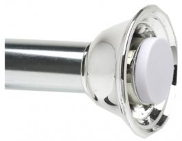 Close-up of a shiny trombone mouthpiece attached to a slide.