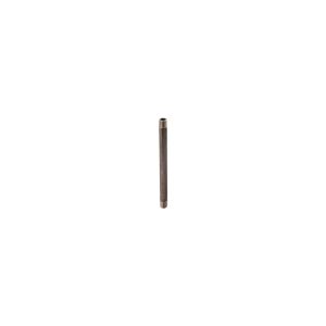 Single metal pipe with threaded ends on a plain background.