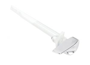 A minimalist plastic sword with a sleek, modern design on a white background.