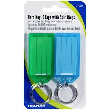 KEY ID TAGS HARD PLAST. 2PK.