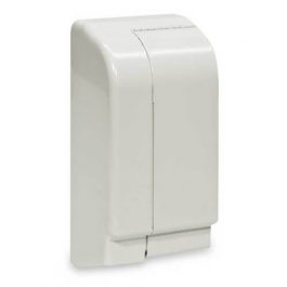 White wall-mounted paper towel dispenser on a clean background.