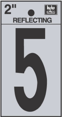 DECALS 2" BLK/WHT - #5