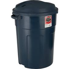TRASH CAN ROUGHNECK W/LID