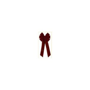 OUTDOOR BOW BURGUNDY VELVET