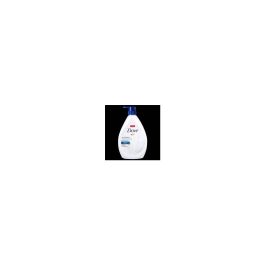 Bottle of Dove body wash centered on a plain background.