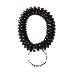 KEY RING SNAP TYPE PLASTIC WITH SPIRAL COIL