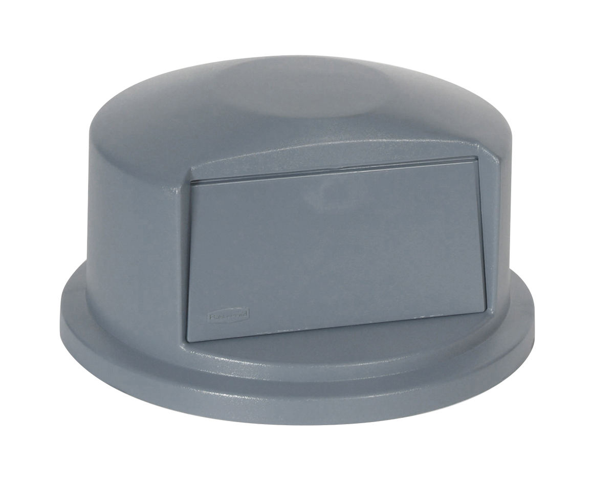 RUBB DOME TOP LID 32GL GRY