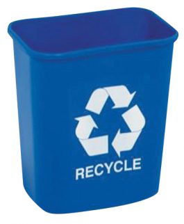 WASTEBASKET 13 QT.BLUE