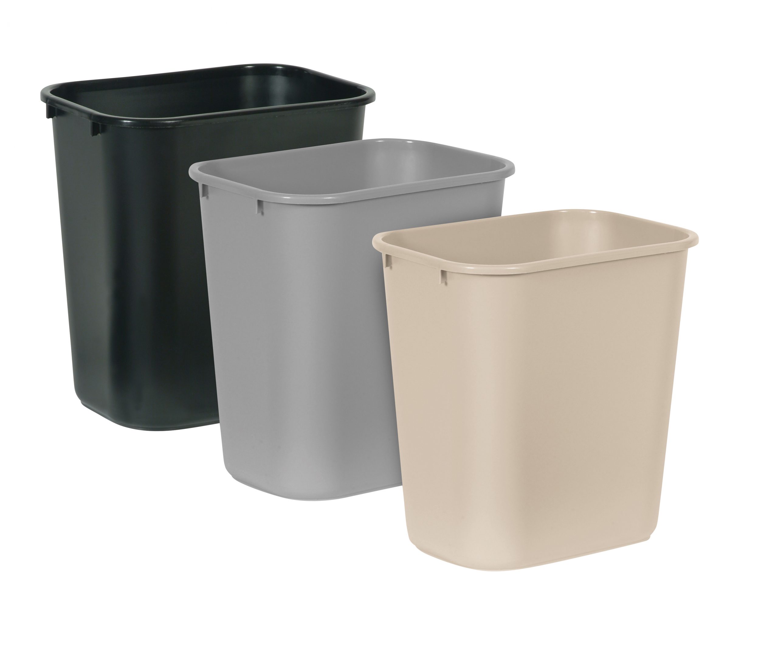 WASTEBASKET 13QT. BLACK