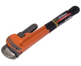 PIPE WRENCH 18" BLACK GRIP HD