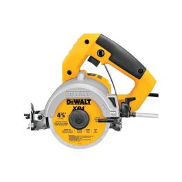 DeWalt cordless circular saw on a white background.