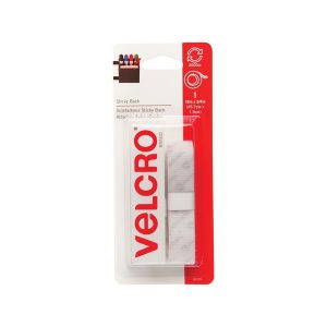 Packaged Velcro brand sticky back tape on a retail card.