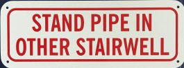 SIGN STAND PIPE LOCATED IN