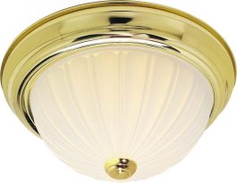 FIXTURE 15" DOME POL.BRASS