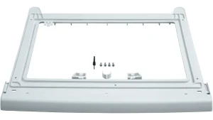 a white rectangular object with screws