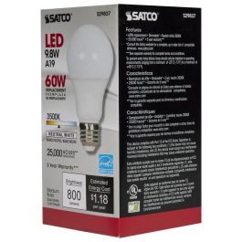 SATCO 9.8 WATT LED A-19 OMNI